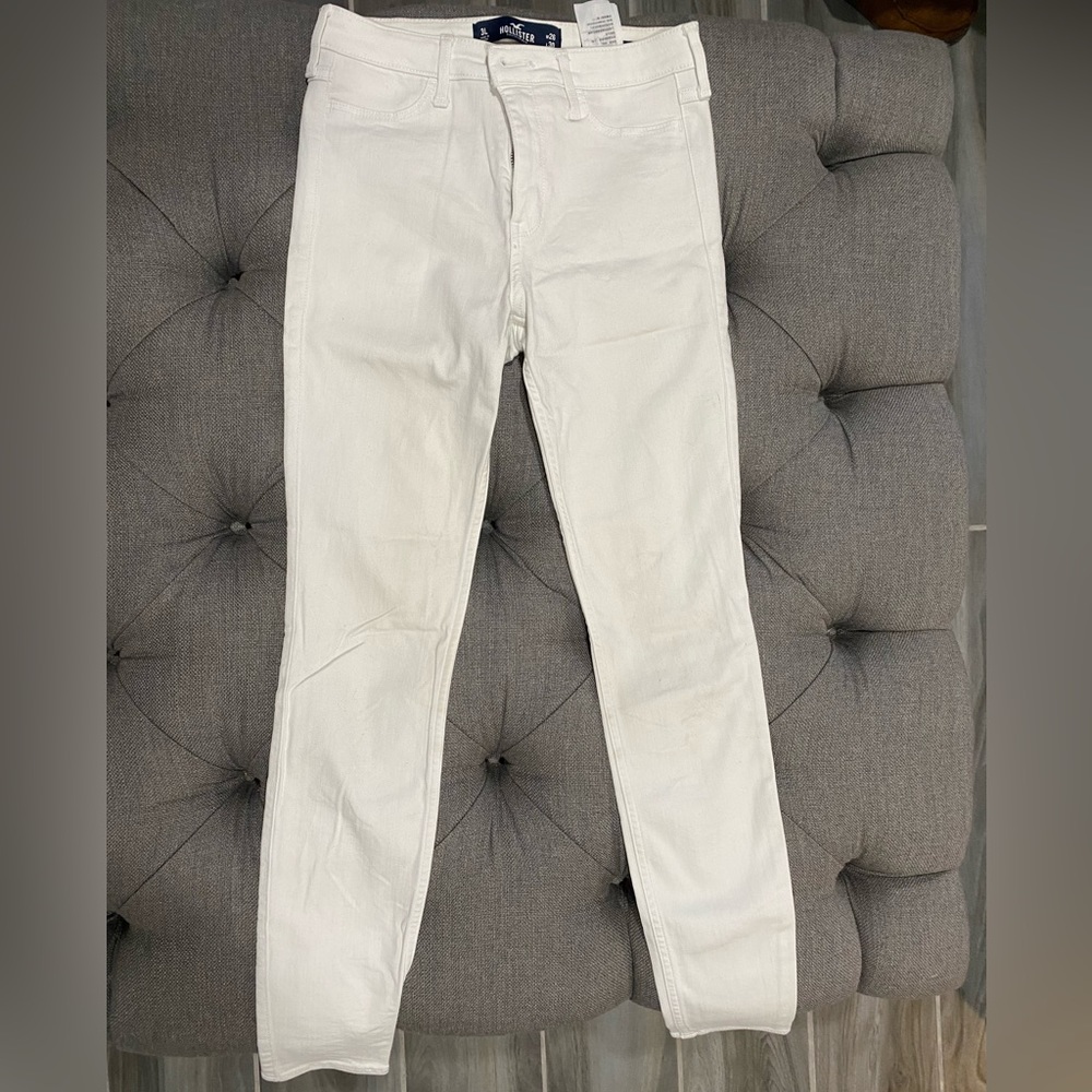 Hollister High Rise Jean Legging Advanced Stretch Skinny - Size 3L - White Denim